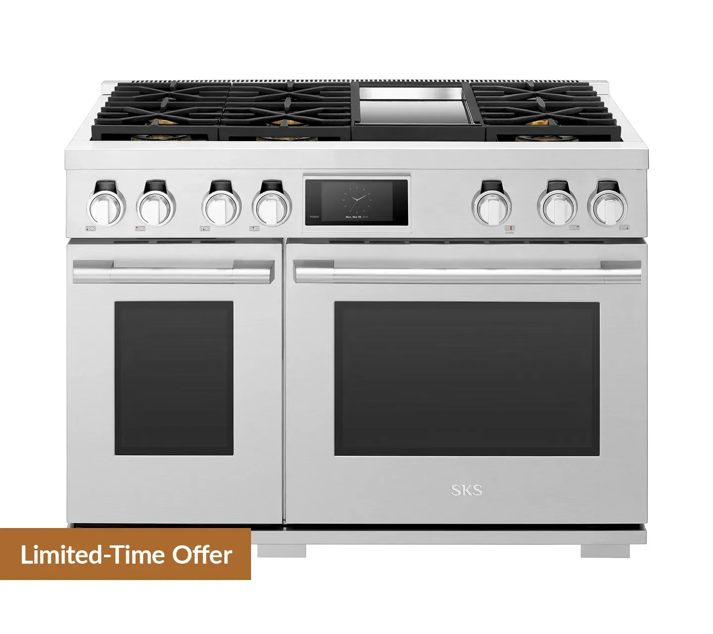 Sks 480 Series Stainless Steel 48" Gas Range