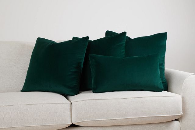 Reign Dark Green 24" Accent Pillow