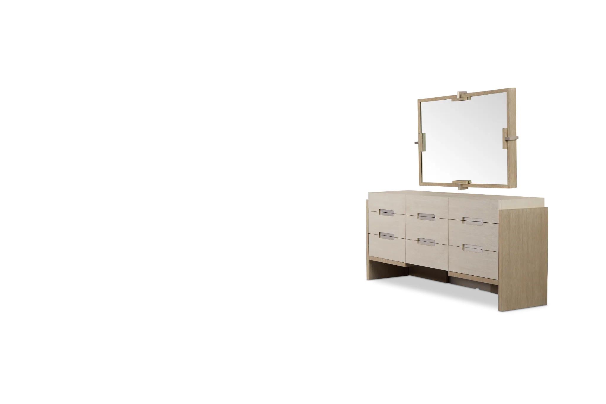 Miramar Light Tone Dresser & Mirror