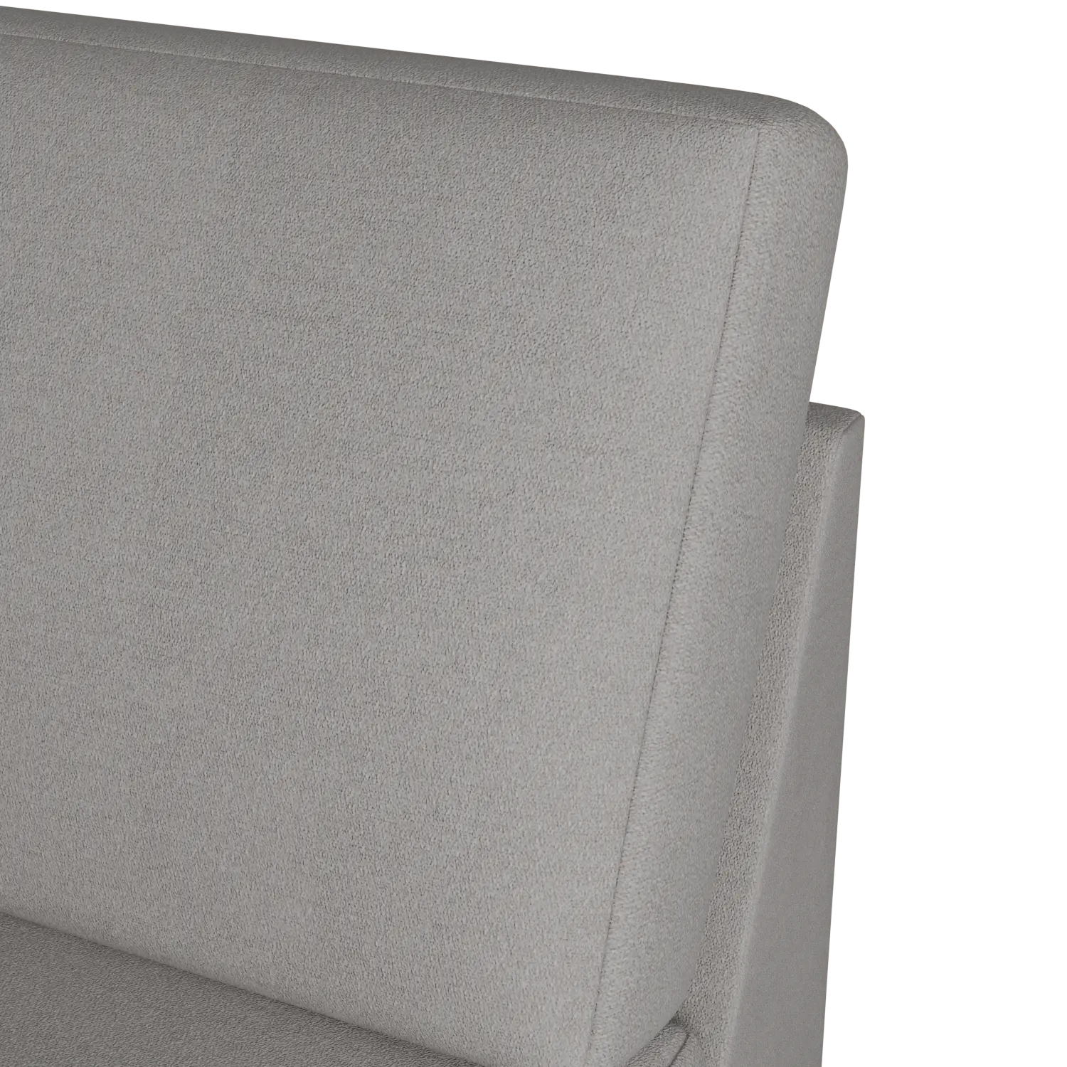 Citymod Light Gray Fabric Armless Chair Citymod Light Gray Fabric Armless Chair