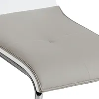Pavia Two-tone Chrome Upholstered Side Chair