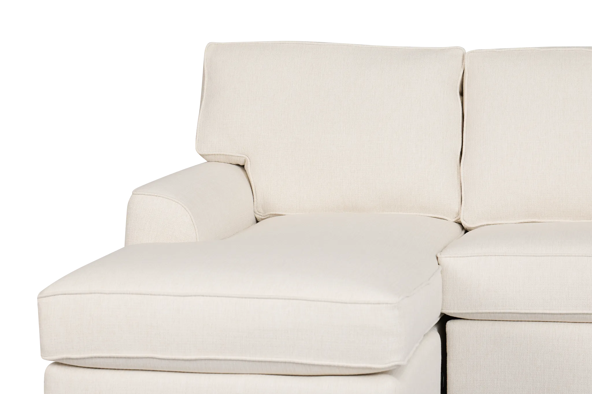 Sinclair Light Beige Fabric Small Left Chaise Sectional