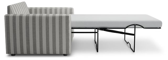Siesta Sea Lane Dark Gray Fabric Memory Foam Sleeper