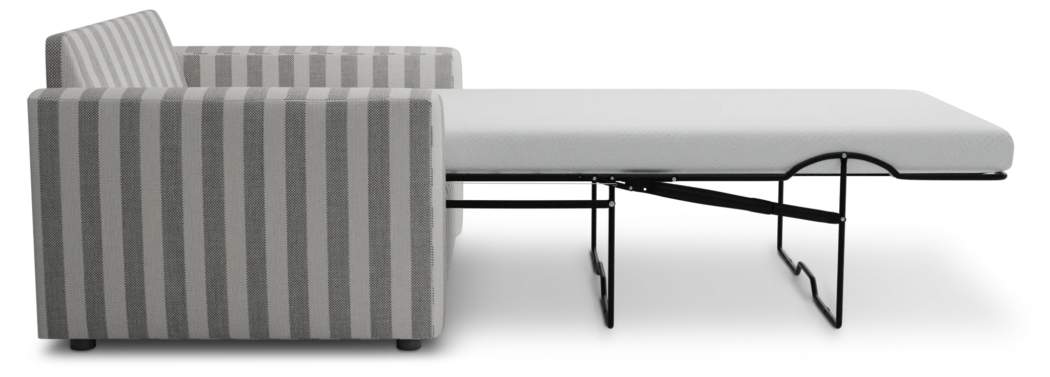 Siesta Sea Lane Dark Gray Fabric Memory Foam Sleeper