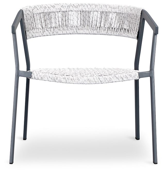 Valencia Gray Woven Arm Chair