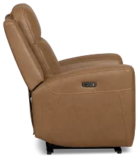 Colton Brown Micro Power Recliner With Power Headrest