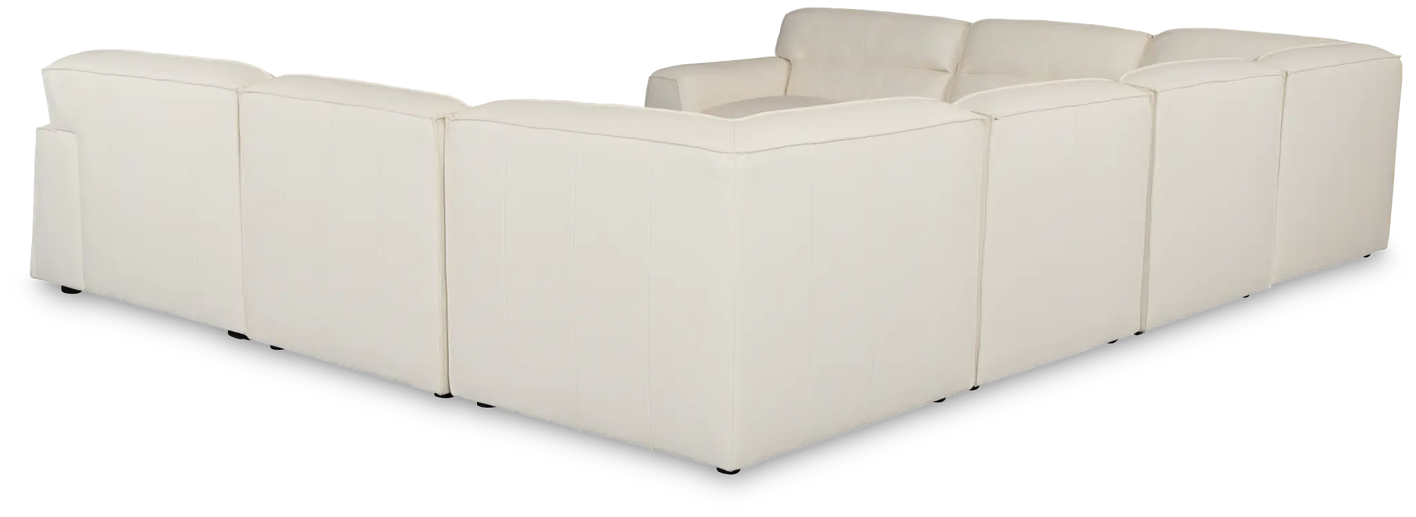 Blanca White Leather 8-piece Modular Sectional Blanca White Leather 8-piece Modular Sectional