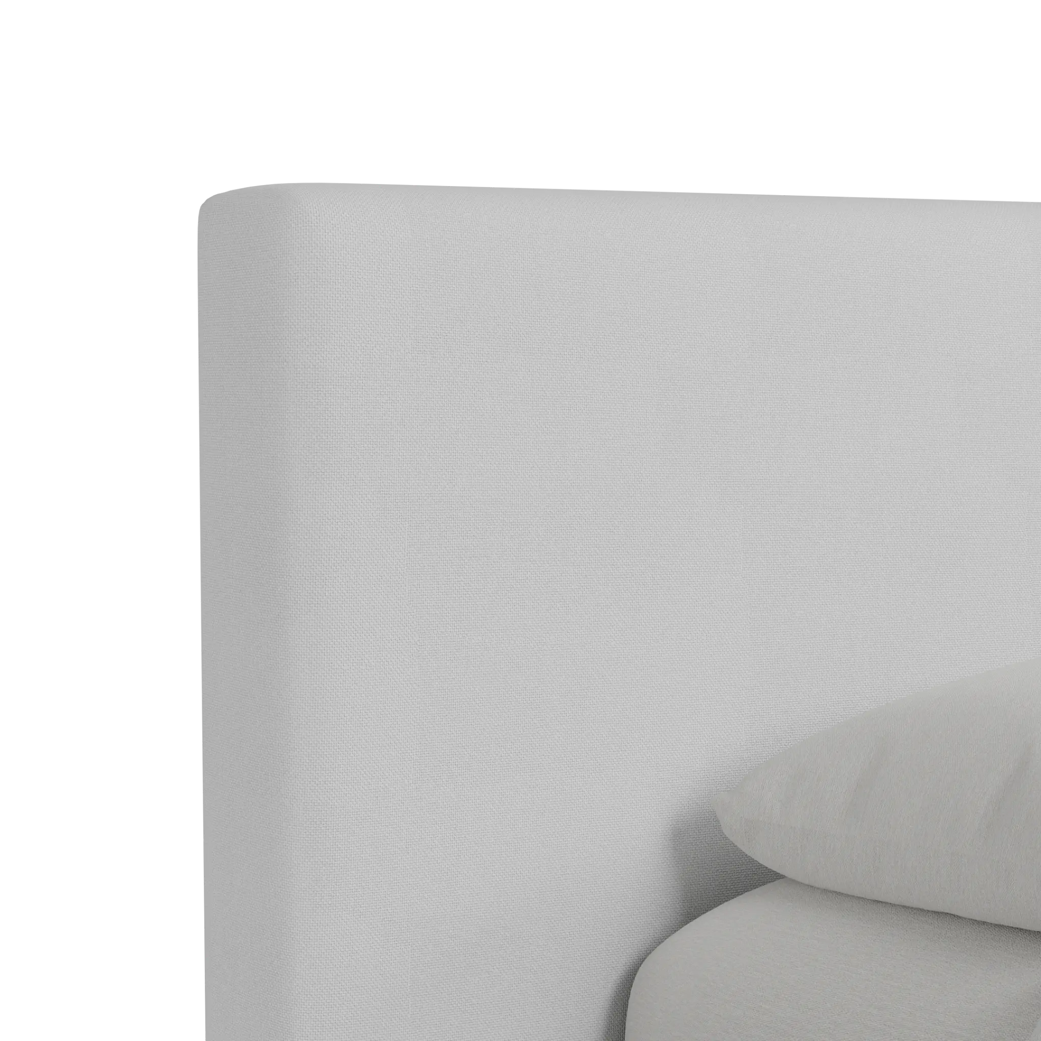 Grayton Suave White 44" Upholstered Platform Bed Grayton Suave White 44" Upholstered Platform Bed