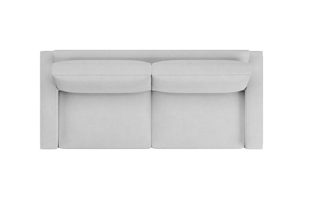 Edgewater Suave White 96" Sofa W/ 2 Cushions