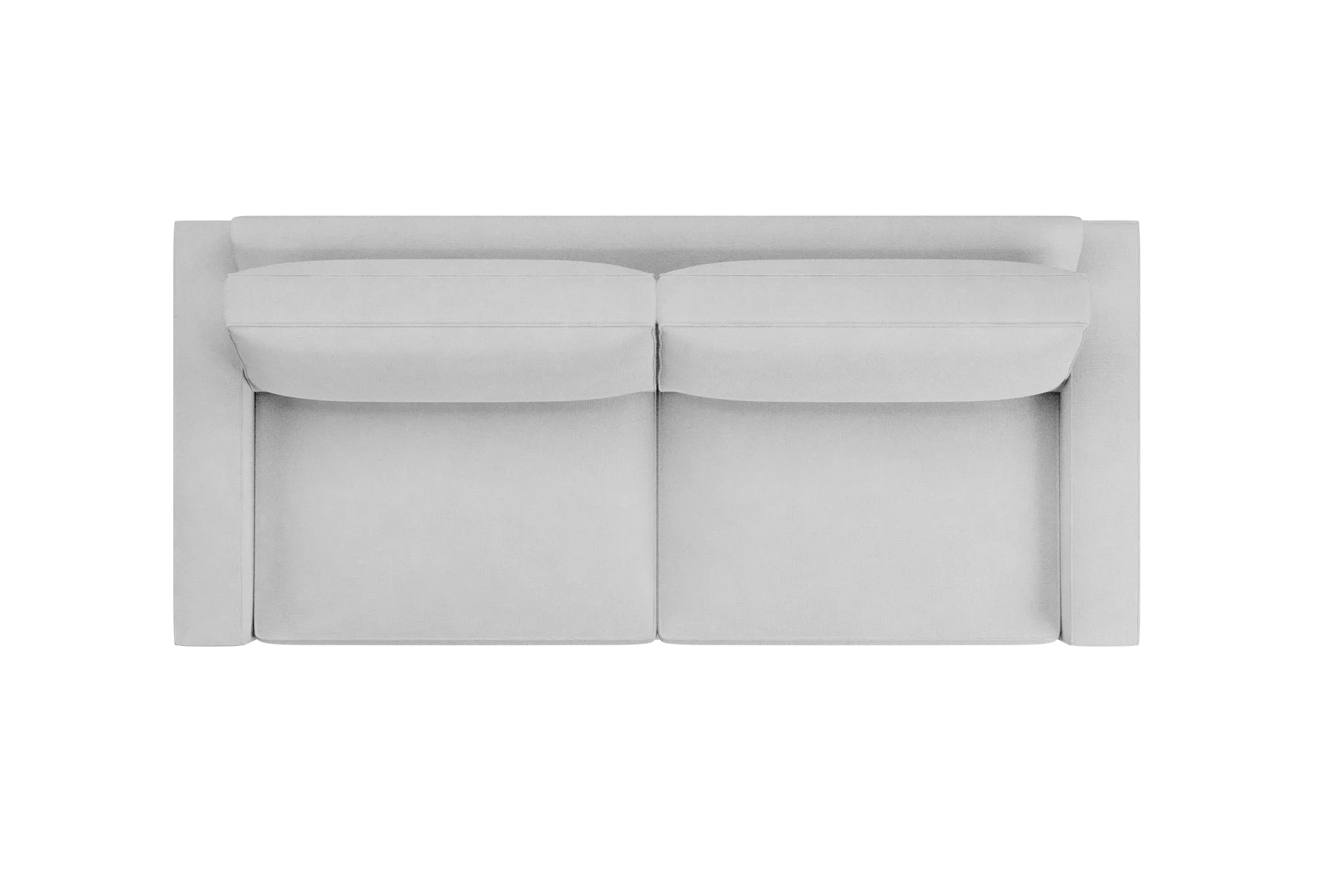 Edgewater Suave White 96" Sofa W/ 2 Cushions