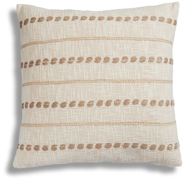 Lagani Ivory Square Accent Pillow