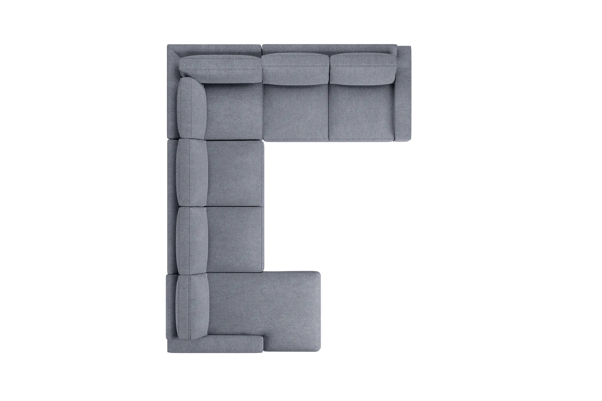 Edgewater Elevation Gray Medium Left Chaise Sectional