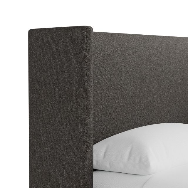 Captiva Elite Dark Gray 48" Upholstered Shelter Bed