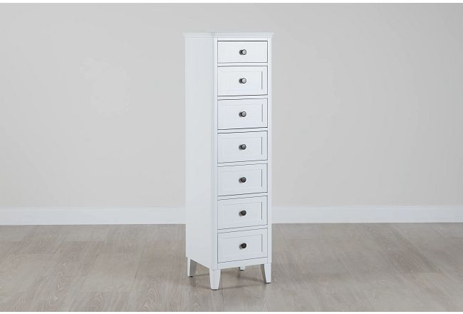 Cooper White Drawer Chest Bedroom Chests City Furniture