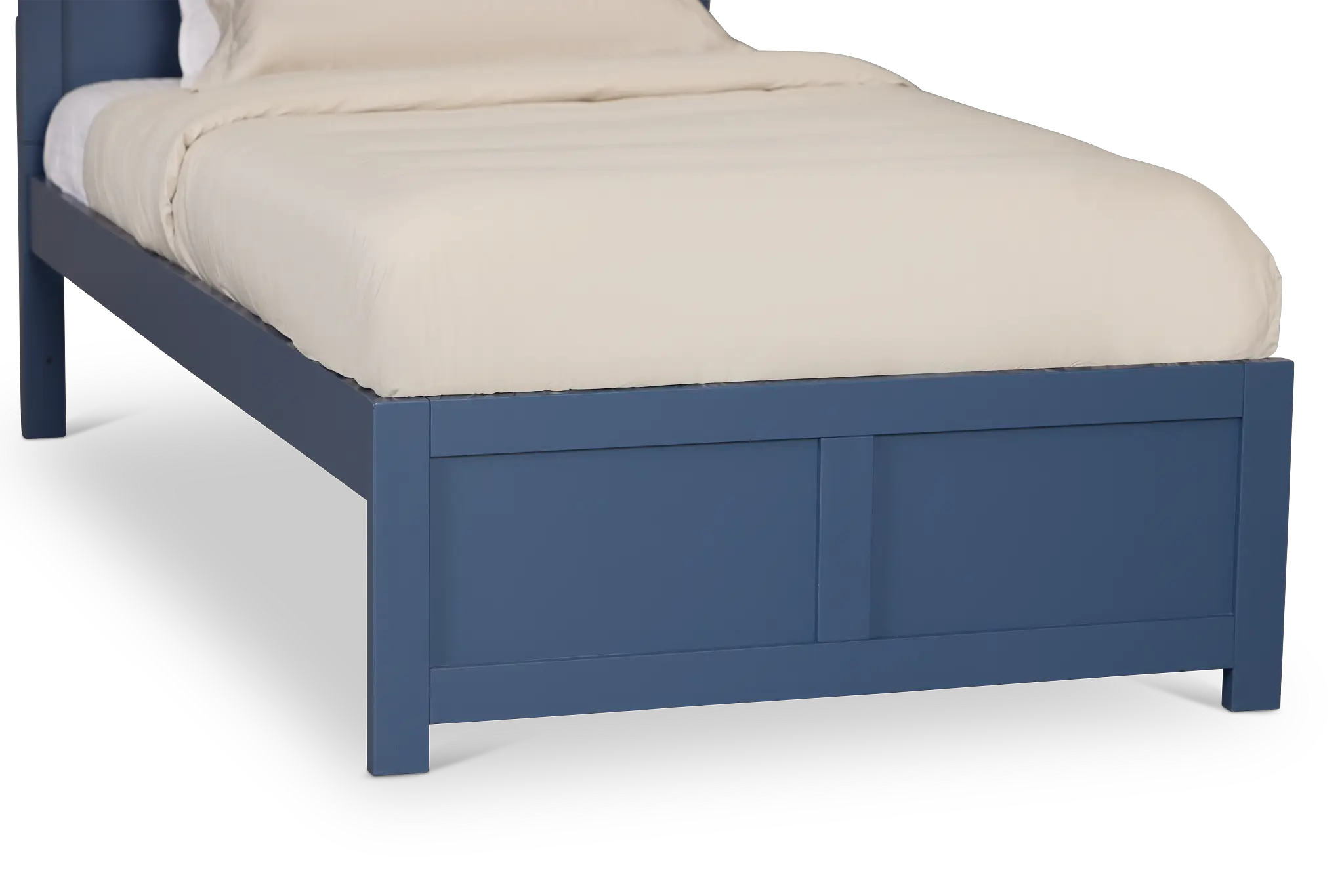 Charleston Dark Blue Panel Bed Charleston Dark Blue Panel Bed