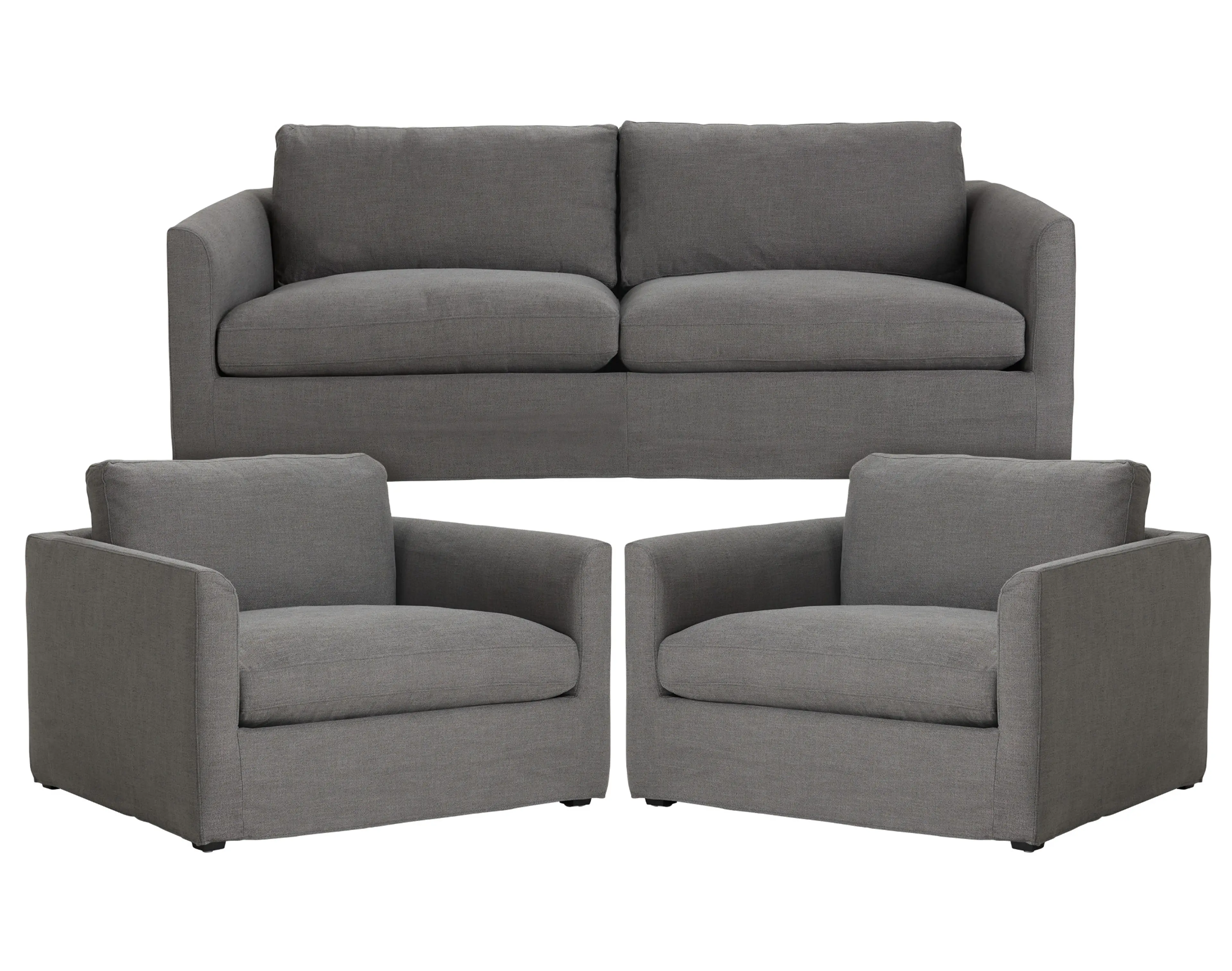 Willow Gray Fabric Small Living Room Willow Gray Fabric Small Living Room