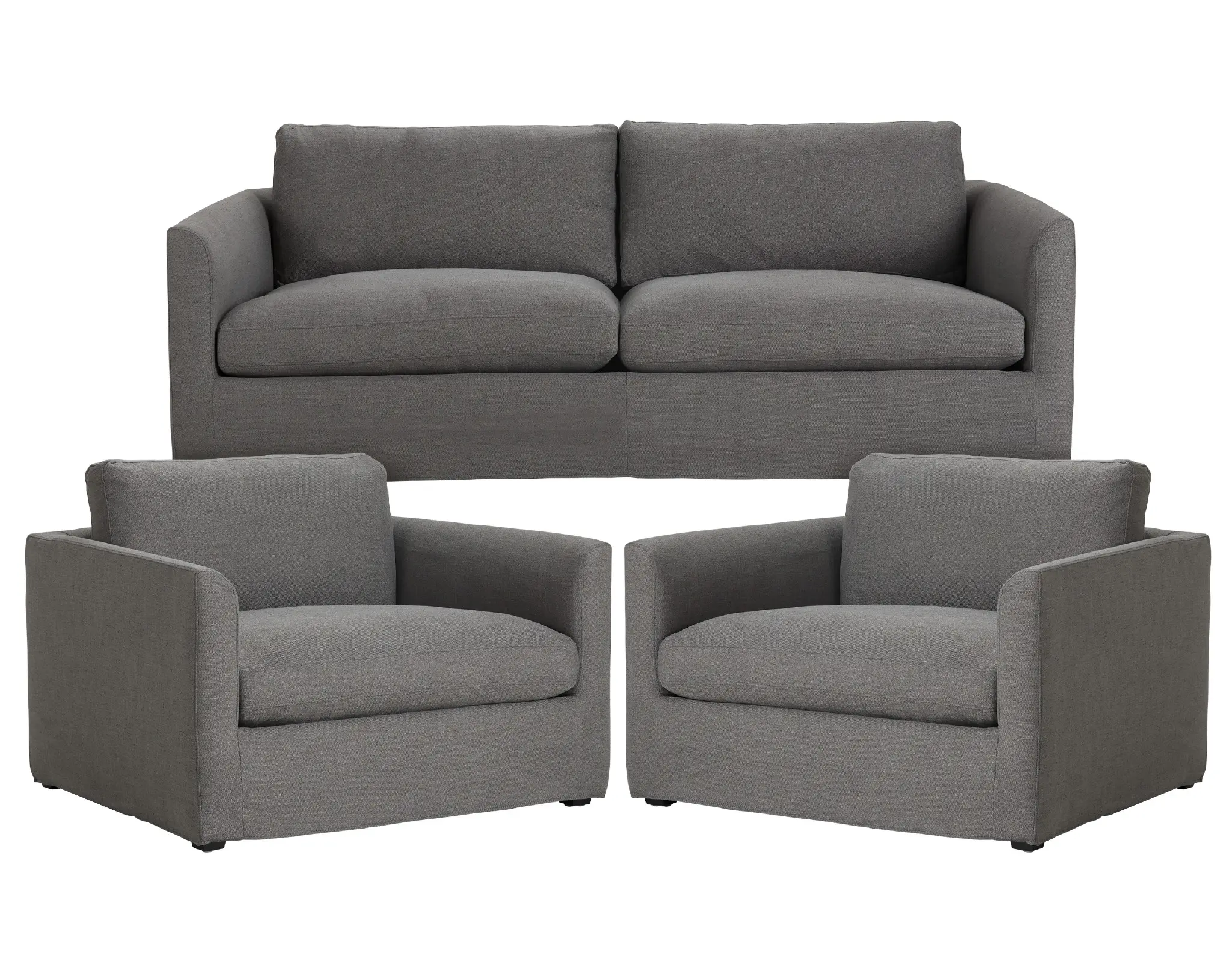 Willow Gray Fabric Small Living Room Willow Gray Fabric Small Living Room