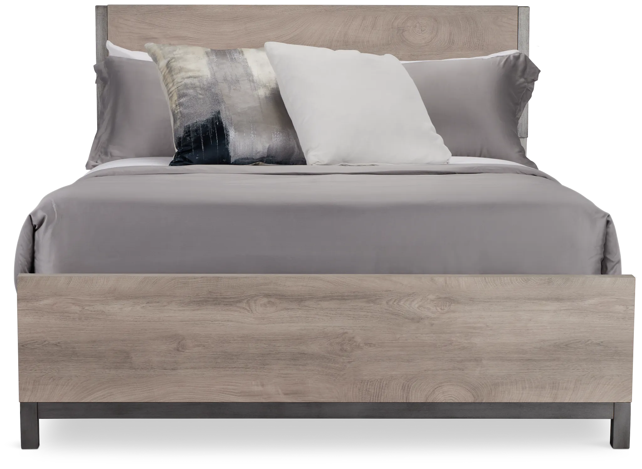 Evanston Gray Panel Bed