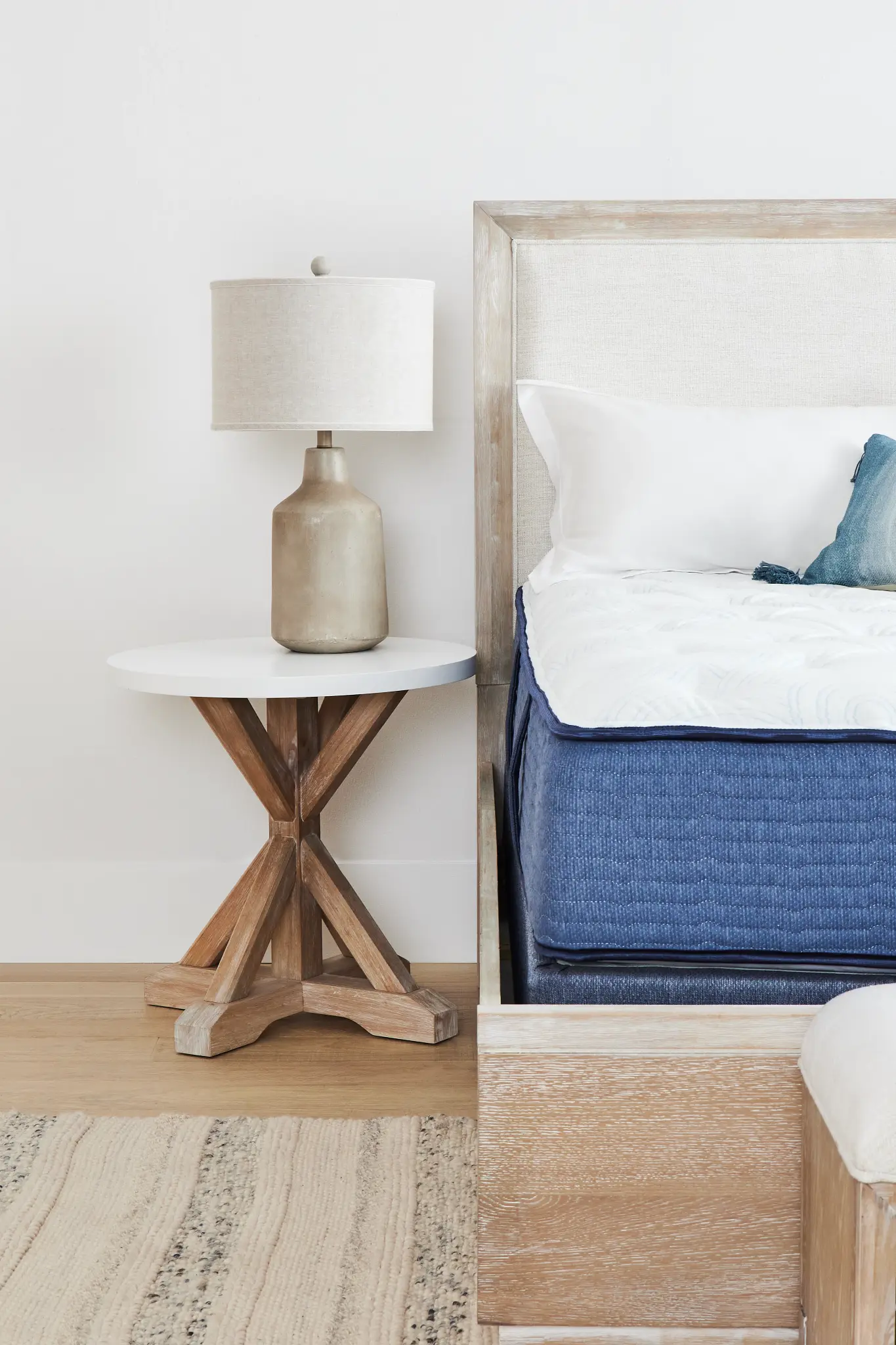 Boca Grande Two-tone Round Nightstand Boca Grande Two-tone Round Nightstand