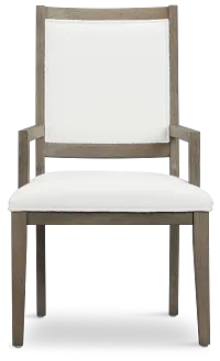 Alden Gray Upholstered Arm Chair