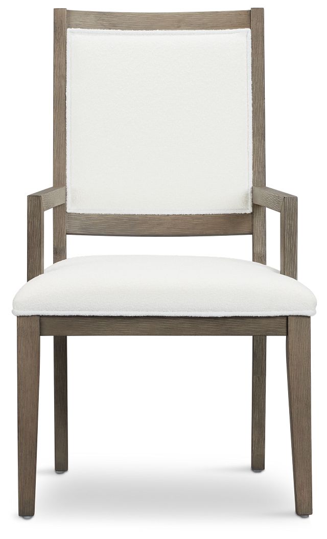 Alden Gray Upholstered Arm Chair