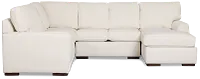 Sinclair Light Beige Fabric Medium Right Chaise Sectional