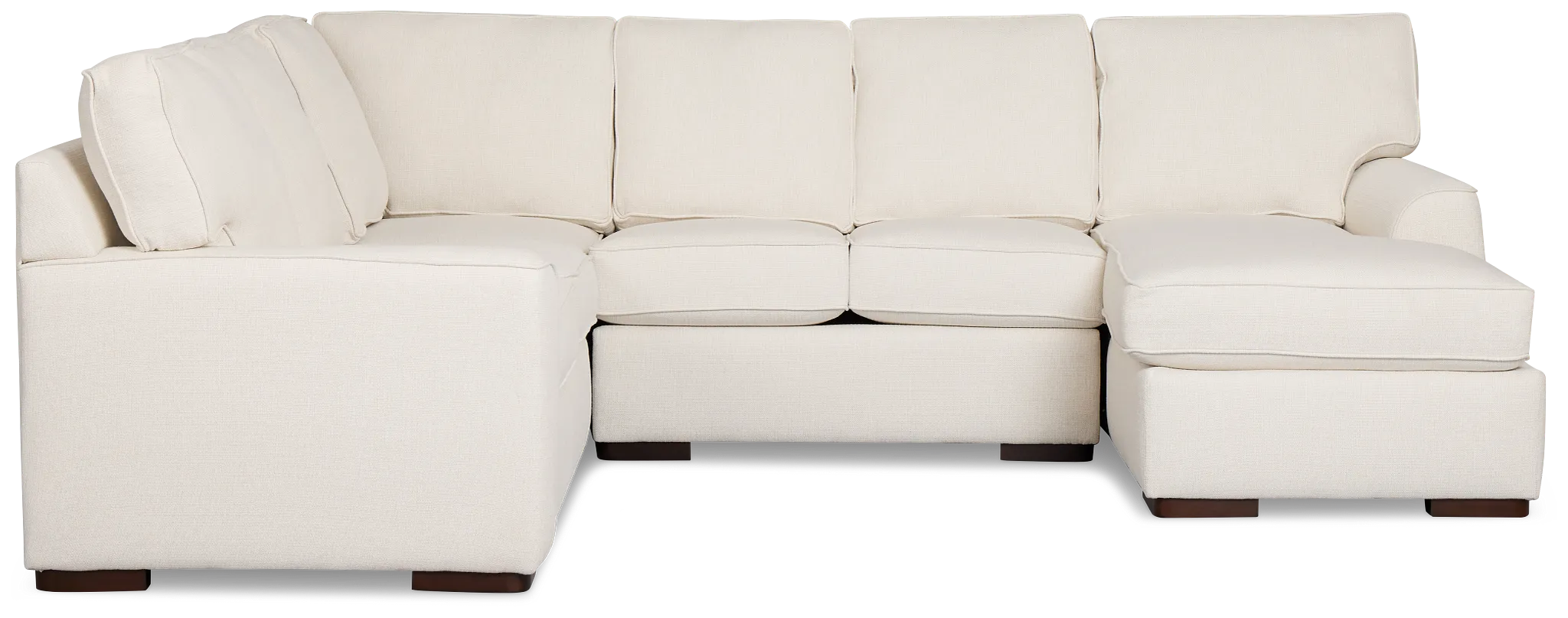 Sinclair Light Beige Fabric Medium Right Chaise Sectional