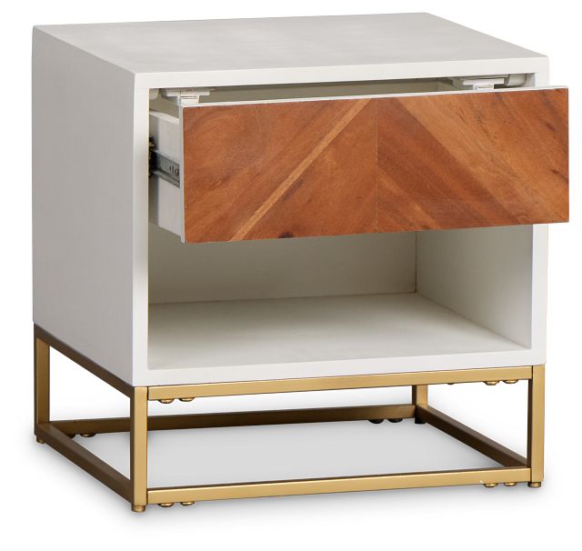 Abby Two-tone Accent Table