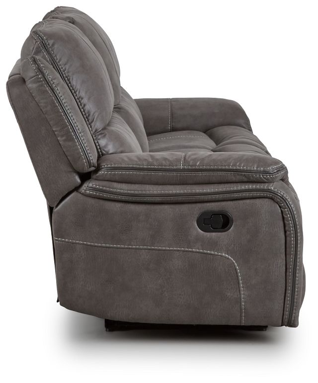 Dober Dark Gray Micro Reclining Sofa (2)
