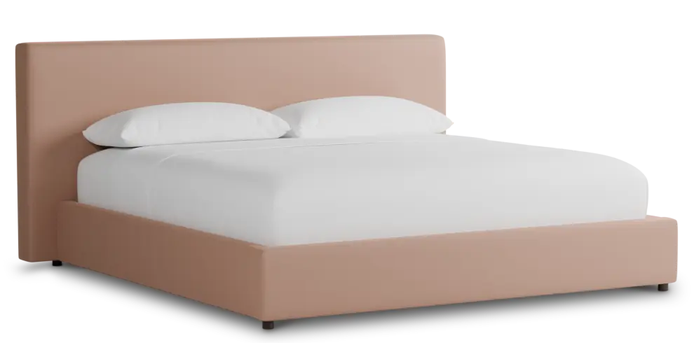 Grayton Joya Light Pink 44" Upholstered Platform Bed Grayton Joya Light Pink 44" Upholstered Platform Bed