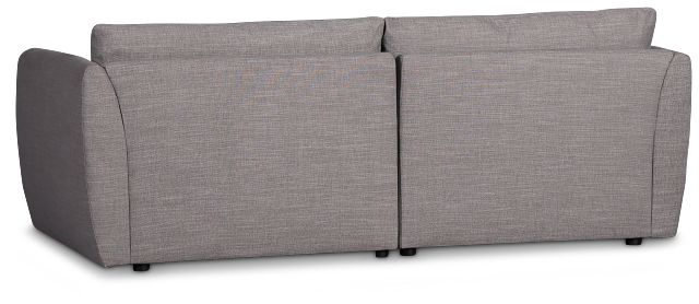 Serena Gray Fabric 2-piece Modular Sofa