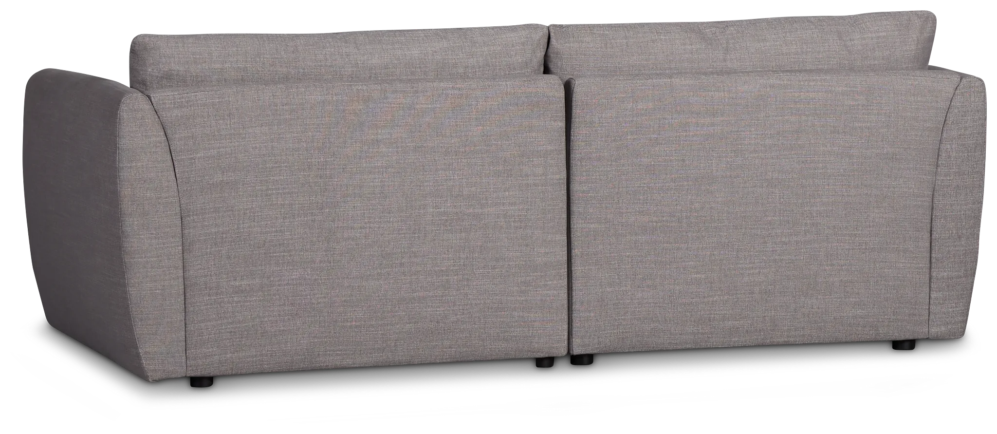 Serena Gray Fabric 2-piece Modular Sofa