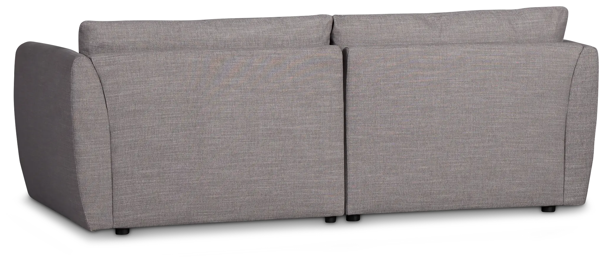 Serena Gray Fabric 2-piece Modular Sofa Serena Gray Fabric 2-piece Modular Sofa