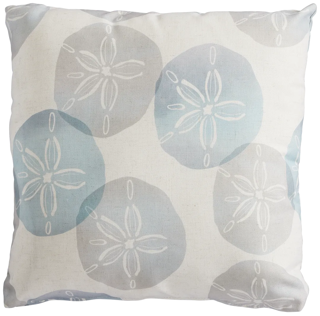 Sand Dollar Green 20" Accent Pillow