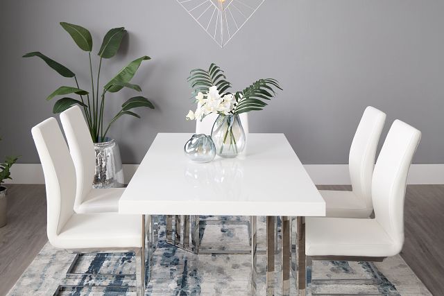 Axel White Rectangular Table