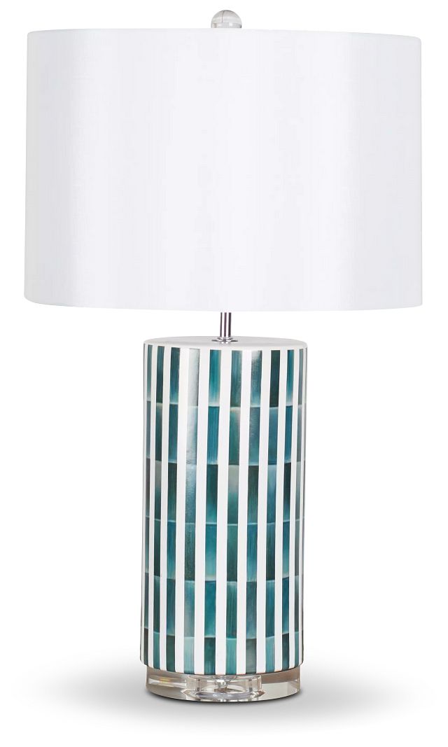 Liam Blue Ceramic Table Lamp (1)