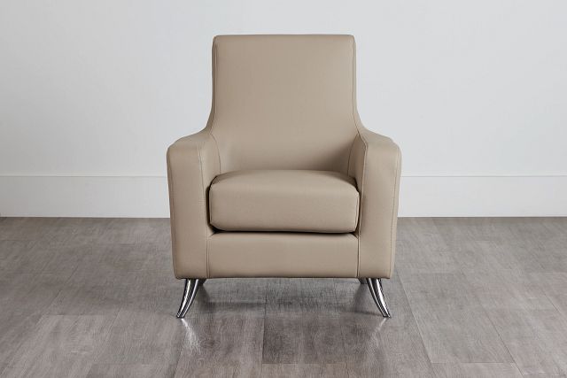 Marquez Taupe Micro Accent Chair
