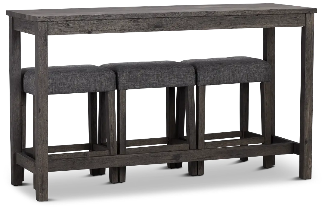 Robin Dark Tone High Table & 3 Barstools Robin Dark Tone High Table & 3 Barstools