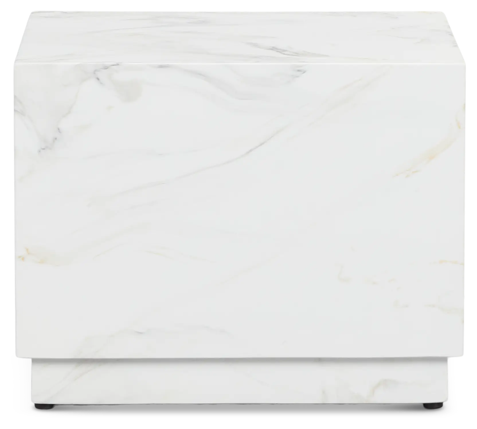 Vilano White Square End Table Vilano White Square End Table