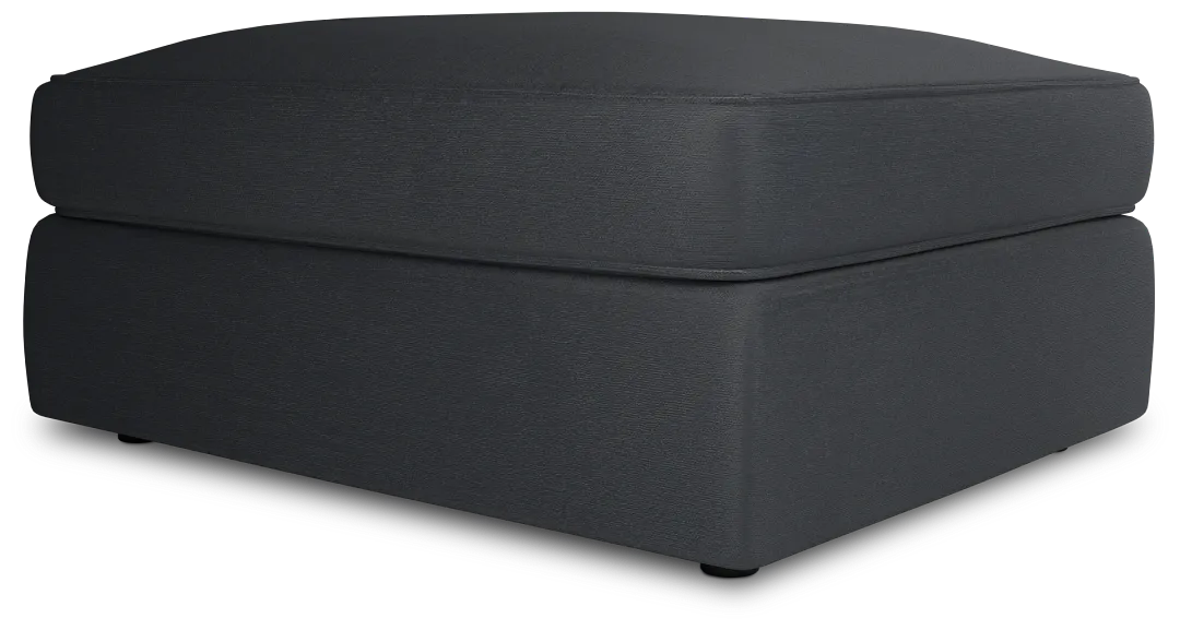 Siesta Peyton Dark Blue Fabric Ottoman