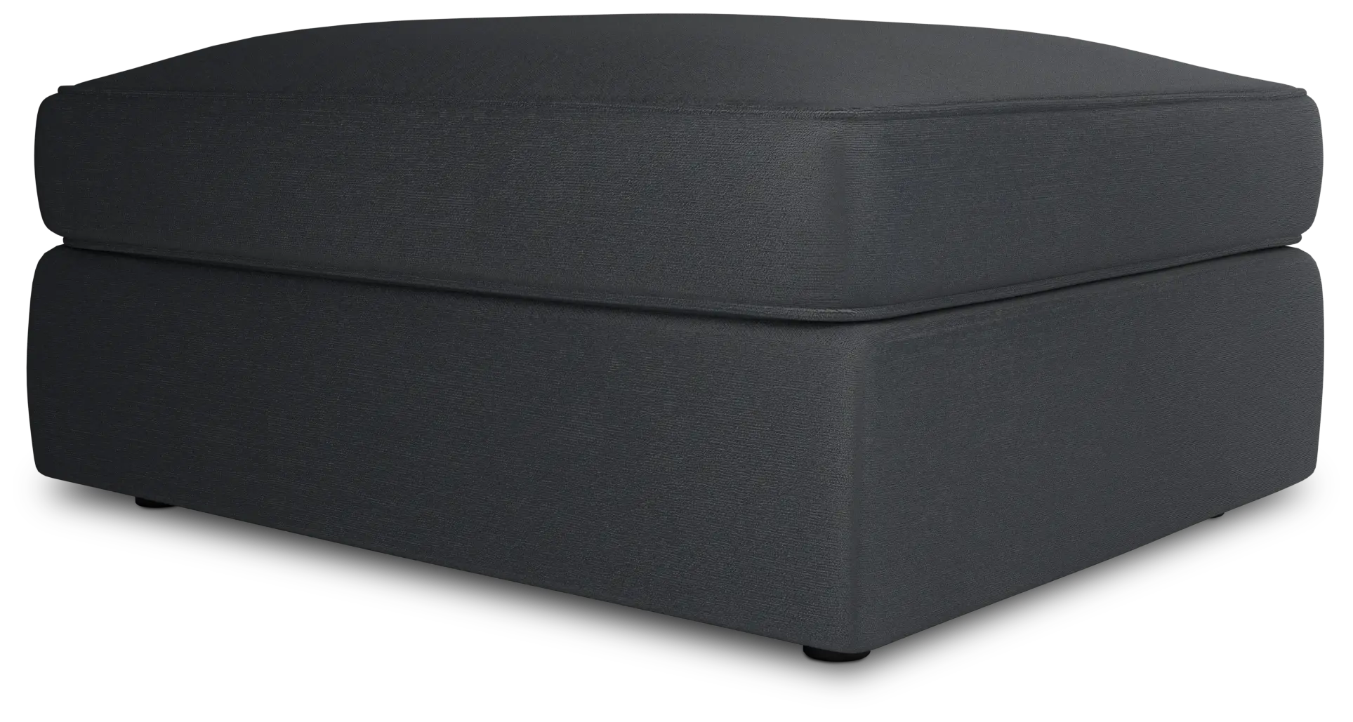 Siesta Peyton Dark Blue Fabric Ottoman Siesta Peyton Dark Blue Fabric Ottoman