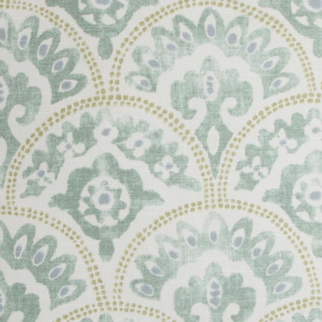 Tomini Green Fabric Accent Chair