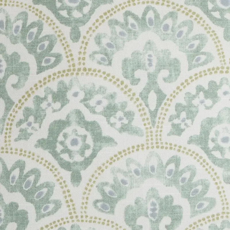 GREEN Tomini Green Fabric Accent Pouf