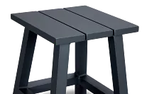 Barbados Gray Square Accent Table