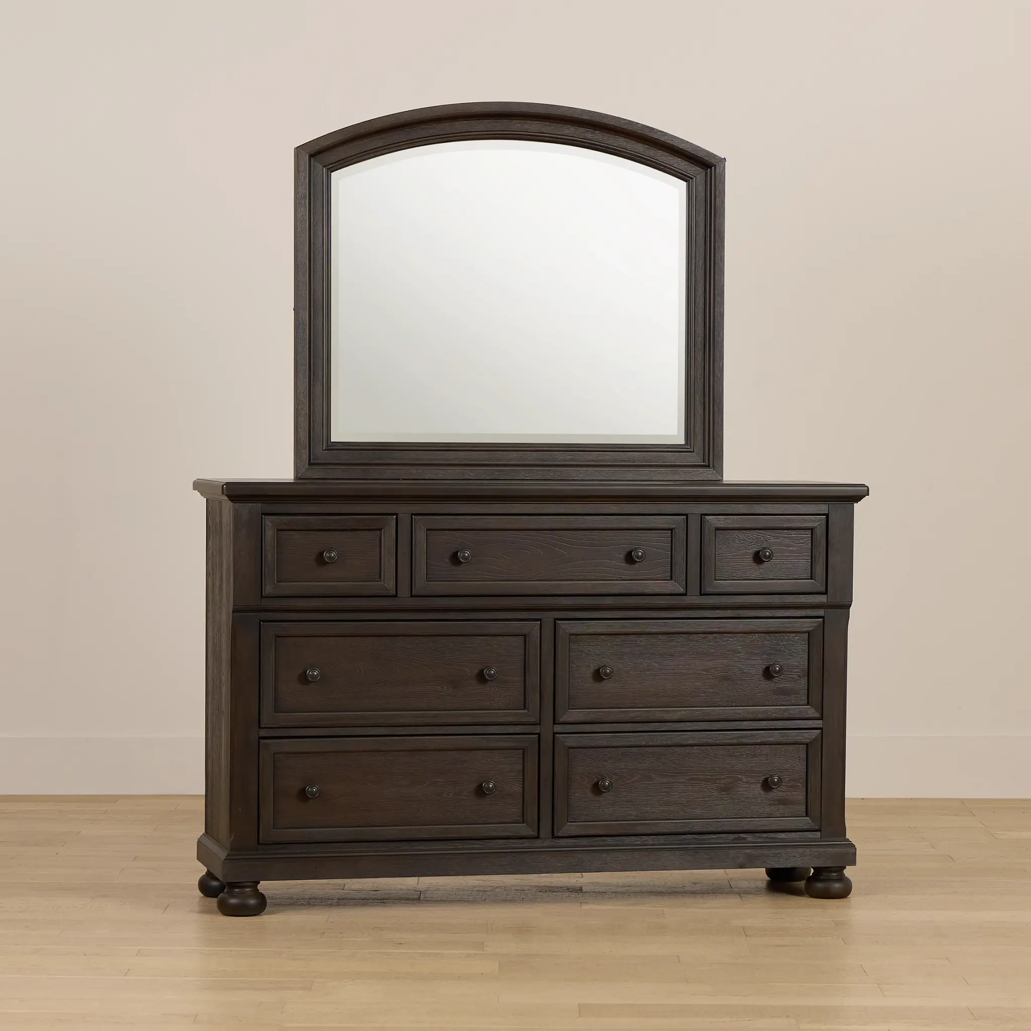 Galveston Dark Tone Dresser & Mirror Galveston Dark Tone Dresser & Mirror