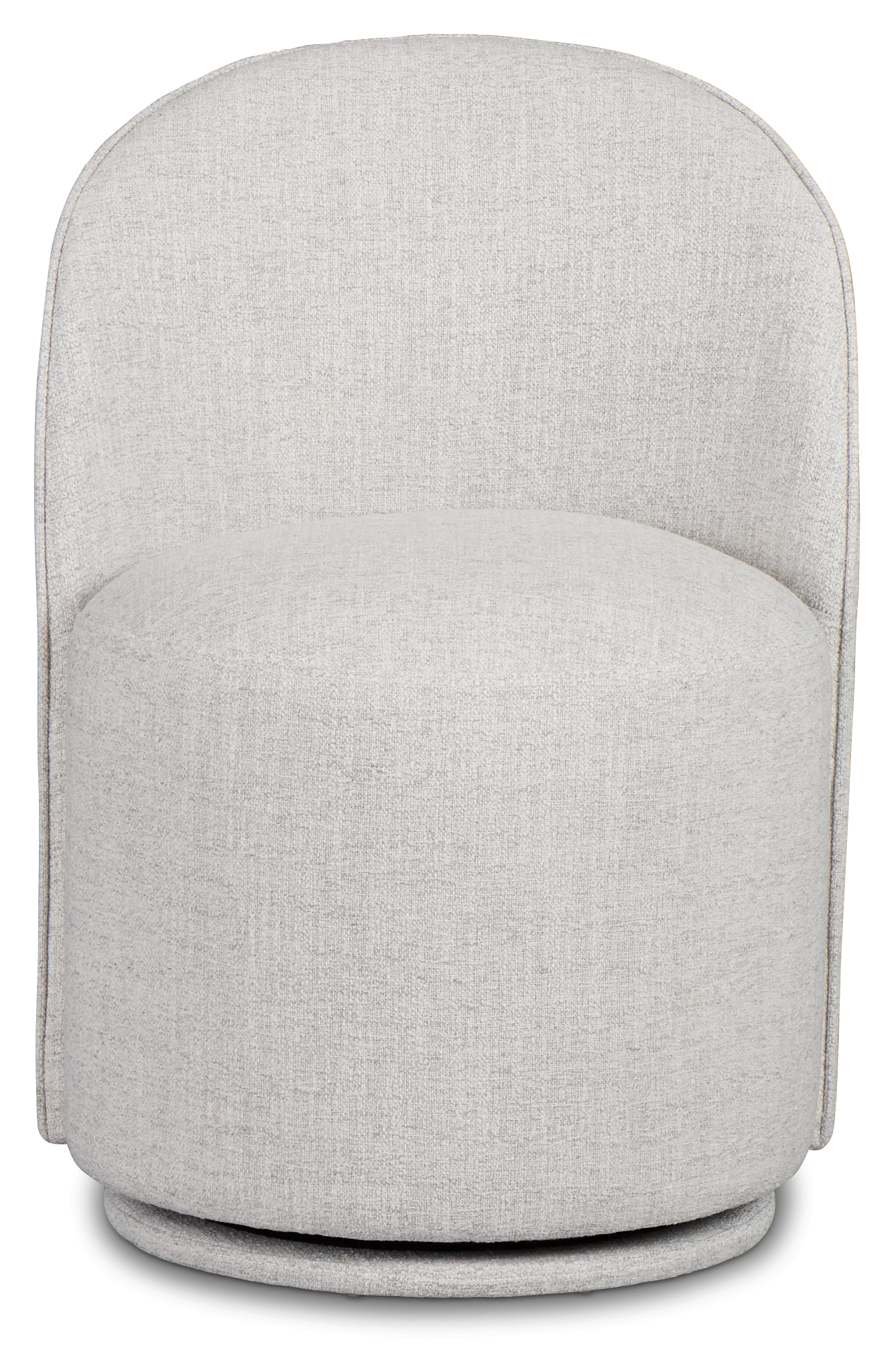 Claude Gray Round Upholstered Side Chair