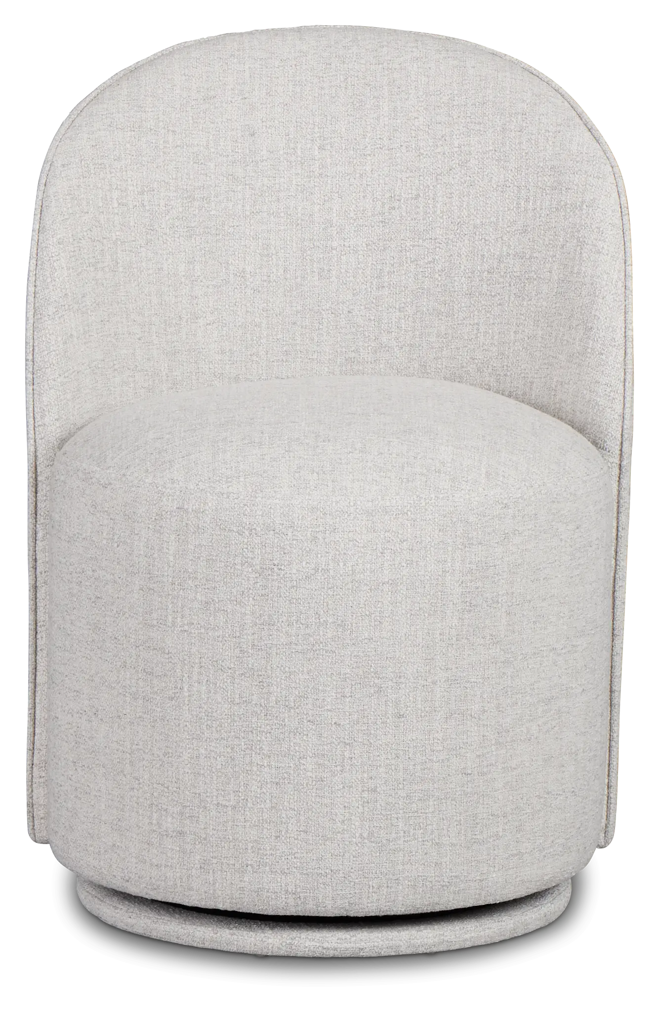 Claude Gray Round Upholstered Side Chair Claude Gray Round Upholstered Side Chair