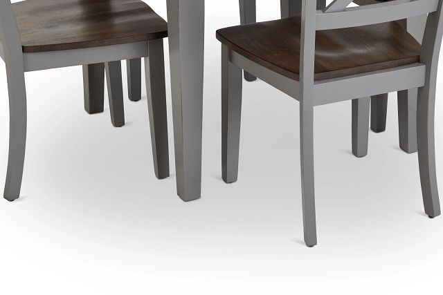 Sumter Gray Round Table & 4 Chairs