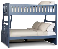 Charleston Dark Blue Storage Bunk Bed