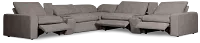 Drift Dark Gray Fabric Large Triple Power Reclining Two-arm Sectional